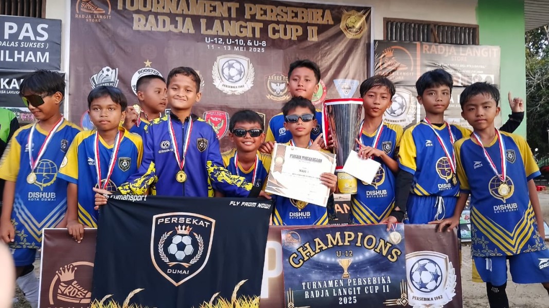 Dramatis! SSB Persekat Dumai Juara Turnamen Radja Langit II U-12