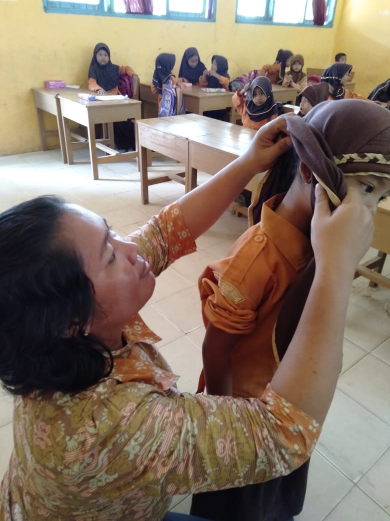 BLUD Puskesmas Kerumutan Taja Kegiatan Pemeriksaan Kusta di SD se-Kecamatan