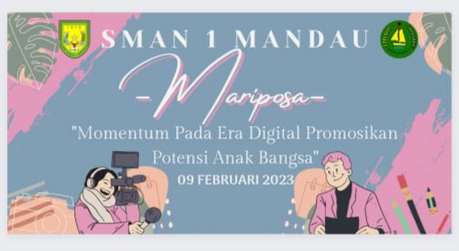 Usung Tema Mariposa, OSIS SMAN 1 Mandau Bersiap Sambut Hari Pers Nasional