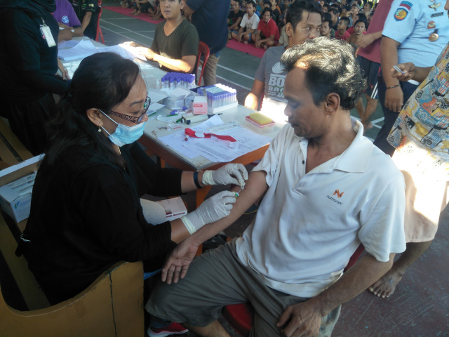 Rutan Klas IIB Dumai Gelar Scanning HIV AIDS Untuk Seluruh Warga Binaan