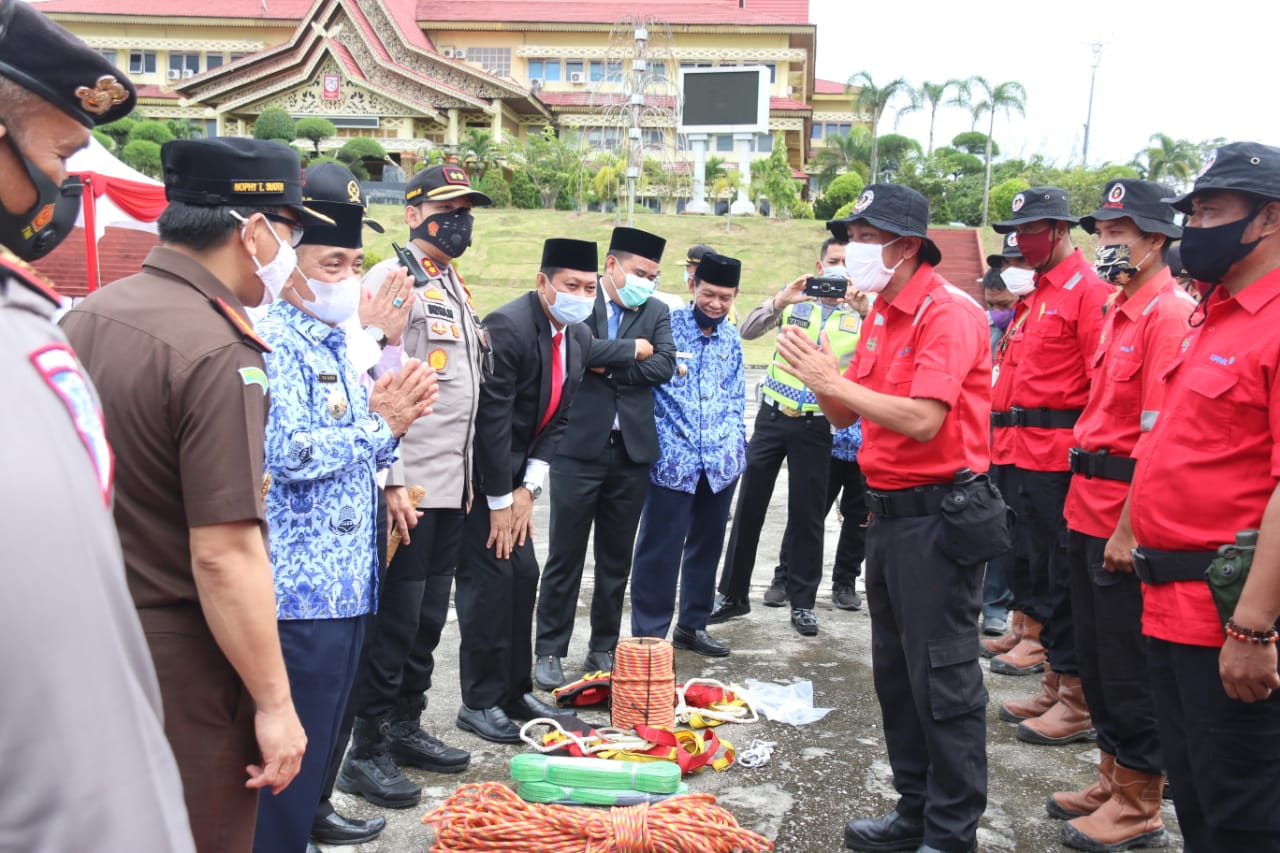 Pemkab Pelalawan Gelar Apel Siaga Penaggulangan Bencana