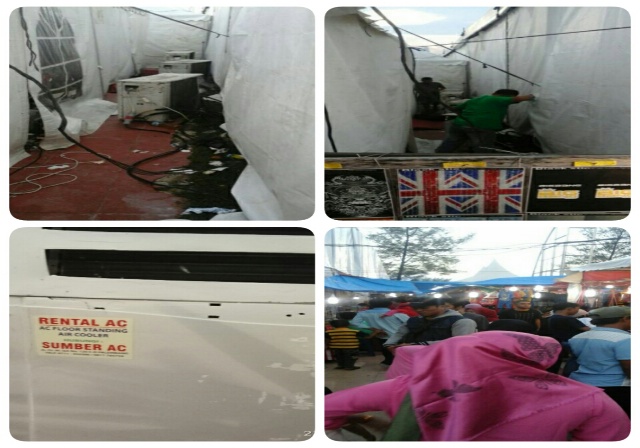 Waduh...!!! AC Di Dumai Expo 2017 Meledak