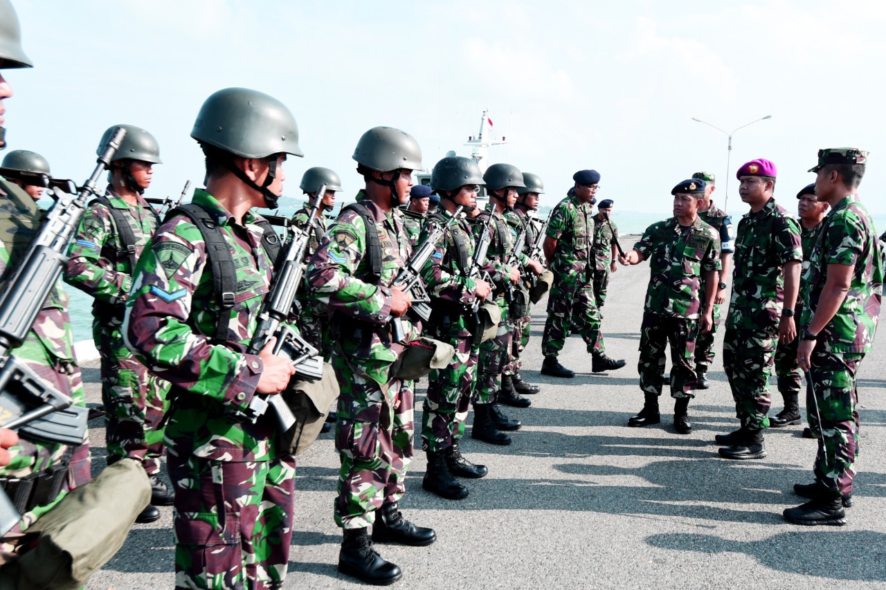 DANLANTAMAL IV Lepas Latihan Matra Laut TW II LANTAMAL IV