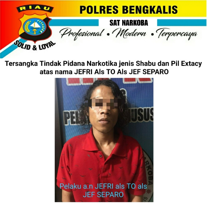 Polres Bengkalis Buru DPO Bandar Narkoba