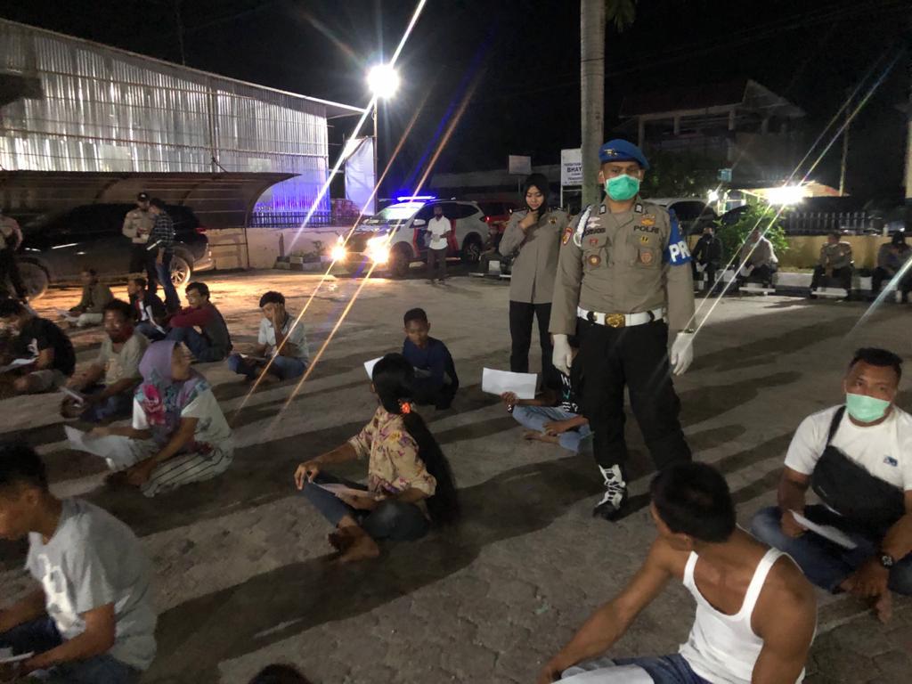 Berkumpul Kumpul ditengah Pandemi Covid19, puluhan warga Kandis Diamankan Polisi