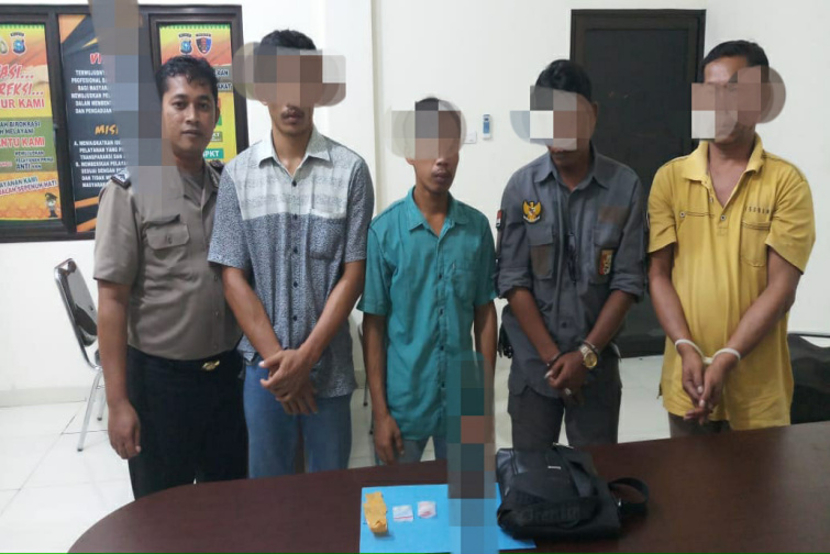 Polres Pelalawan Tankap 2 Pelaku Pengedar Sabu