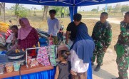 Seteguk Kesegaran Es Dawet Yogik: Cerita Manis Kemanunggalan TNI dan Warga di TMMD 129 Bojonegoro