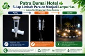 Patra Dumai Hotel Sulap Limbah Paralon Menjadi Lampu Hias Jelang Hari Lingkungan Hidup Sedunia