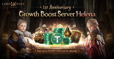 Smilegate LORDNINE Launches Pre-Registration for New Growth-Accelerated Server 'Helena' in Celebration of 1st Anniversary… 32,000 USDt Reward Event Underway