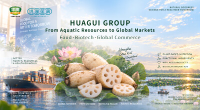 Huagui Group: A Global Player Across Two RMB100-Billion Aquatic Markets, as Honghu Lotus Root Ranks No. 1 in Antioxidant Content