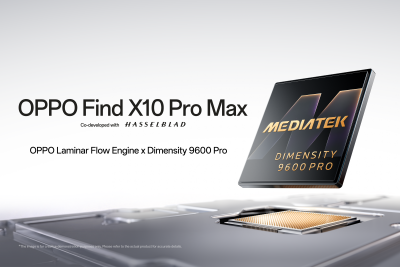 OPPO Find X10 Pro Max to Debut Globally with MediaTek’s 2nm Flagship Dimensity 9600 Pro