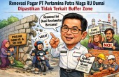 Pertamina RU Dumai Pastikan Renovasi Pagar Bukan Bagian Proyek Buffer Zone