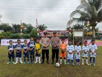 Meriahkan HUT Bhayangkara, Polsek Sungai Sembilan Gelar Turnamen Minisoccer U-10