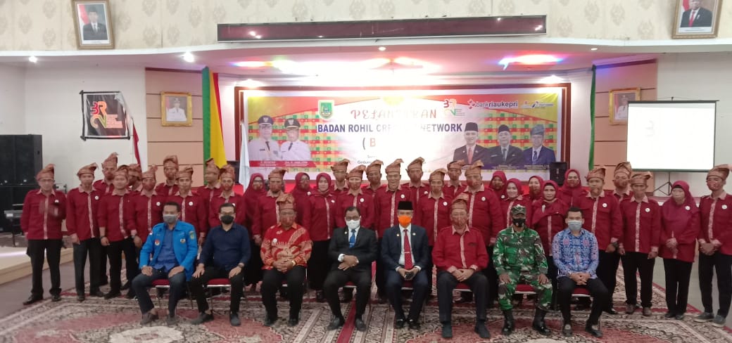 Wakil Bupati Rohil Lantik Pengurus Badan Rohil Creatif Network Priode 2020-2025