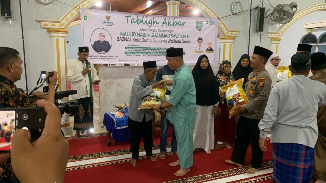 Danramil 02 BK Hadiri Tabligh Akbar Sempena Maulid Nabi Muhammad SAW