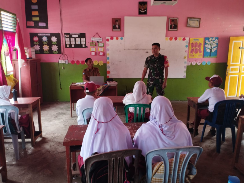 Giat di Kampung Pancasila Oleh Babinsa Koramil 06 Merbau