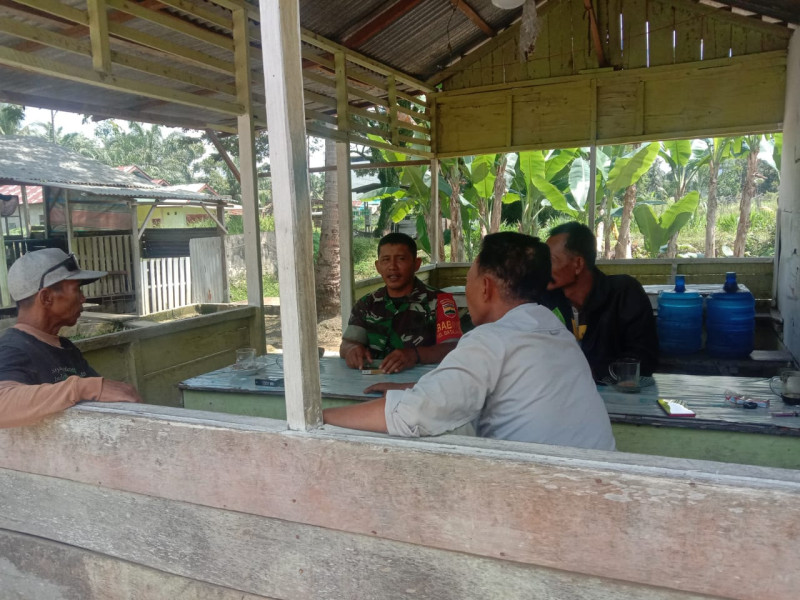 Sertu Jainal Arifin Harap Kerjasama Masyarakat Untuk Menjaga Wilayah