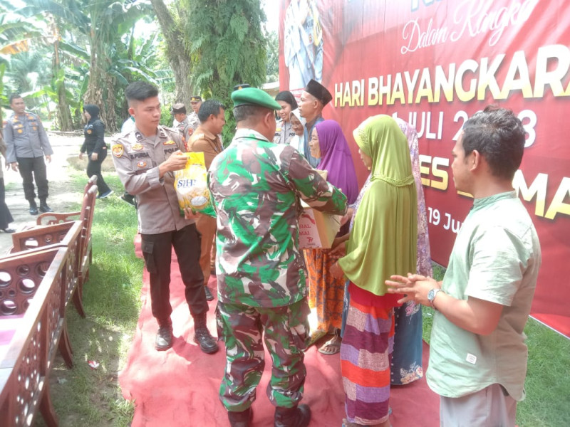 Personil Pos Ramil 02 Hadiri Kegiatan HUT Bhayangkara ke 77