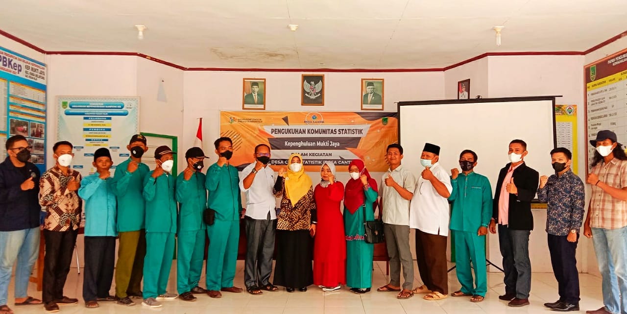 Komunitas Statistik Desa Mukti Jaya di Kukuhkan 