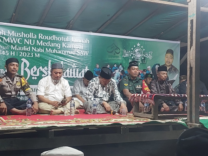 Babinsa Hadiri Perayaan Maulid Nabi Muhammad SAW