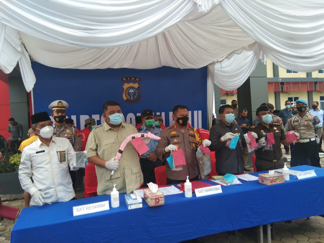 Kapolres Rohul Gelar Press Release Akhir Tahun 2020