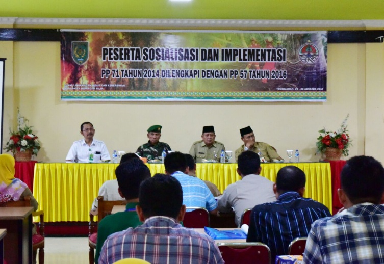 Pemkab Inhil Gelar Sosialisasi dan Implementasi PP Nomor 71 Tahun 2017