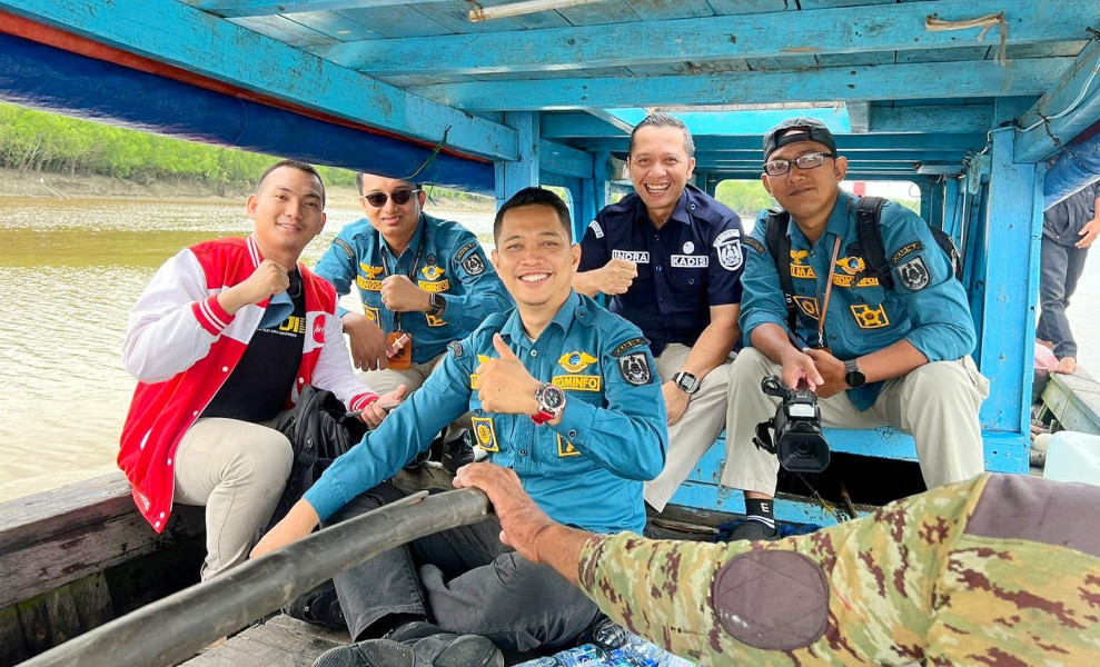 Dinas Kominfotiks Turun ke Dusun Sei Sekobat, Sei Daun Palika