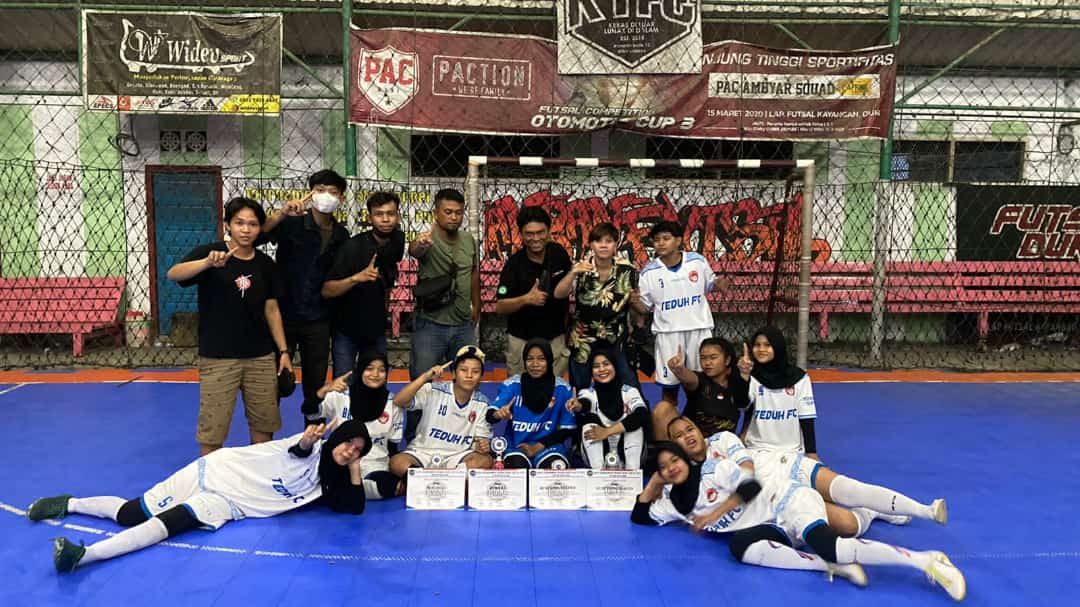 Ladies Teduh FC Dumai Juara Turnamen Pelajar Futsal KT FC Cup ke-6 Tahun 2021