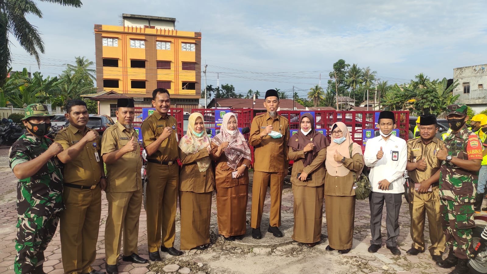 Babinsa Dumai Barat Siap Dukung Program Walikota Dumai