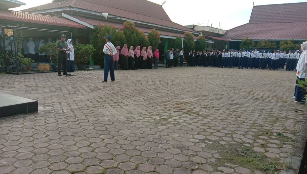 Menjadi Irup di SMP IT Jamiatul, Ini Yang Disampaikan Oleh Sertu Abu Kasim