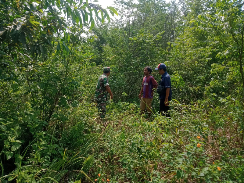 Serma Sukardi Sosialisasikan Pencegahan Karhutla di Wilayah Binaannya