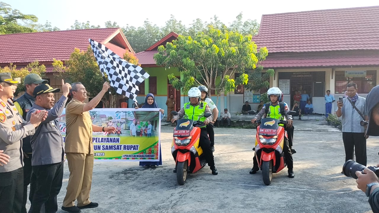Polres Bengkalis Launching STNK 5 Tahun dan Samsat Tanjak di Rupat