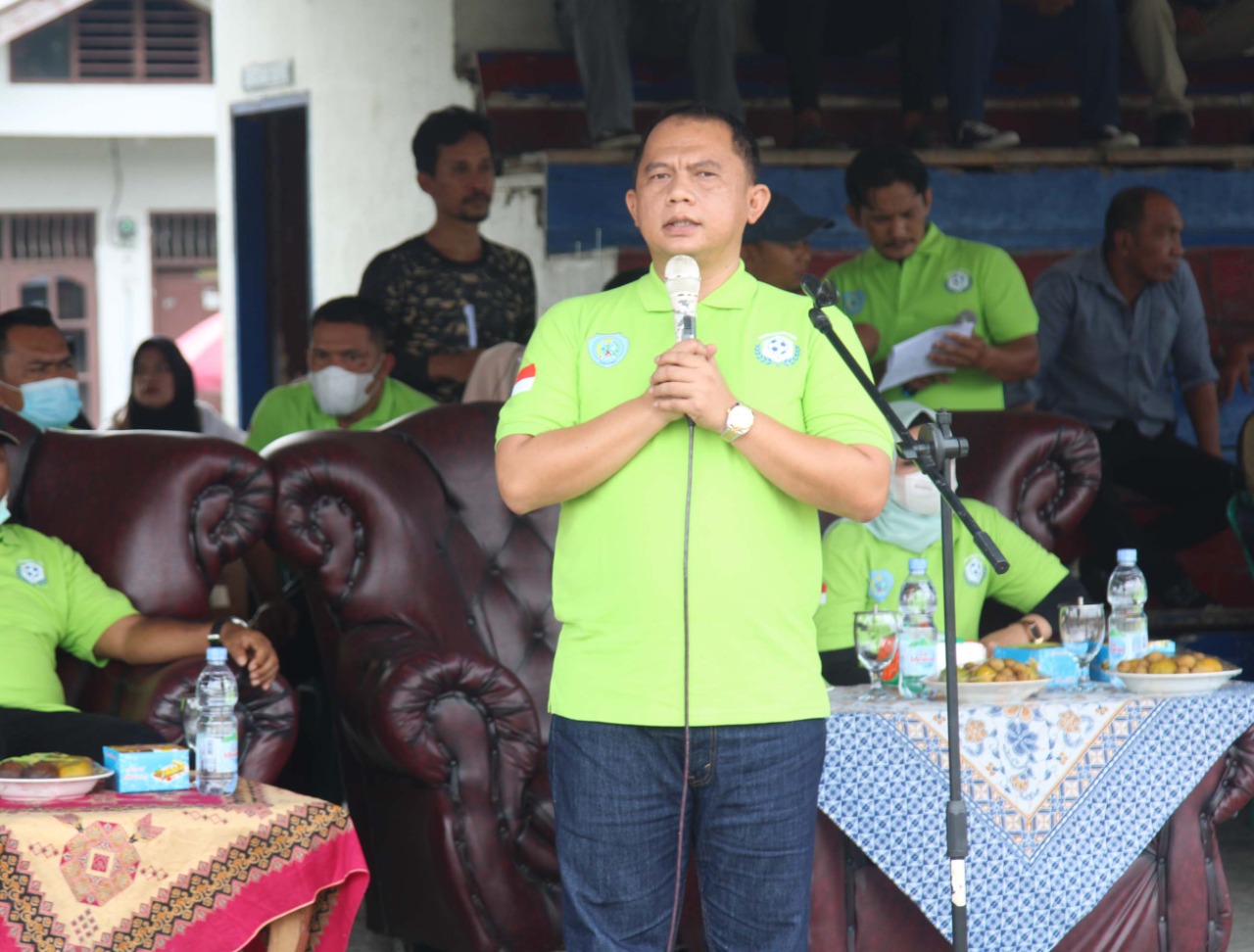 Bupati Labuhanbatu Resmi Membuka Turnamen Sepakbola Ramadhan Cup 2022