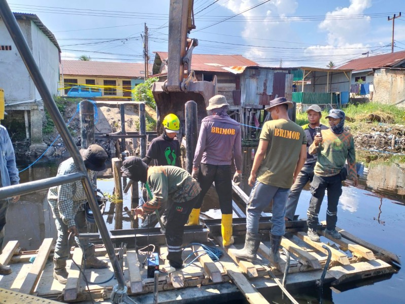 Progres Jembatan Merah Putih Presisi Tahap II di Dumai Terus Dikebut, Kapolres Apresiasi Peran Segala Elemen