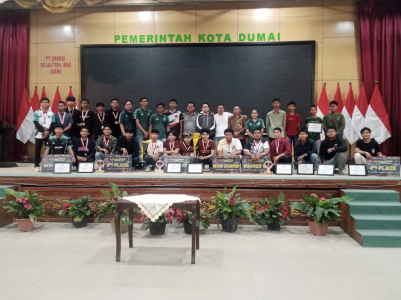 Letkol Inf Antony Triwibowo Resmi Menutup Turnamen Mobile Legend Dandim Dumai Championship 2023