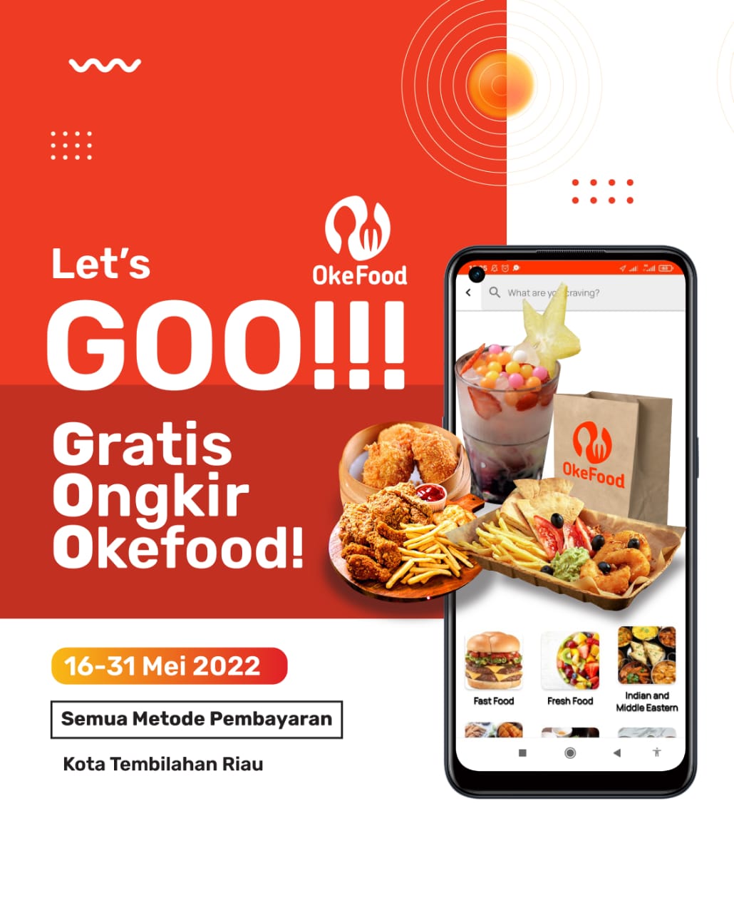 Okejek Berlakukan Gratis Ongkir Layanan Oke Food, Berikut Ketentuannya