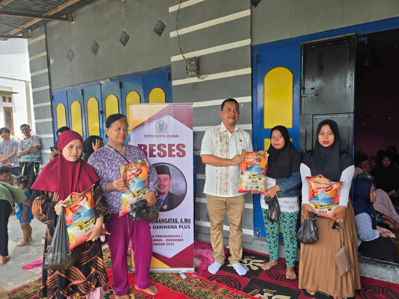 Anggota DPRD Dumai Junjung Mangatas Simorangkir Gelar Reses Masa Persidangan Pertama di Bukit Kapur