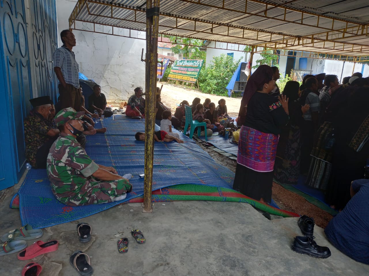 Pelda Riadi Sembiring Hibur Warga Binaan Yang Terkena Musibah