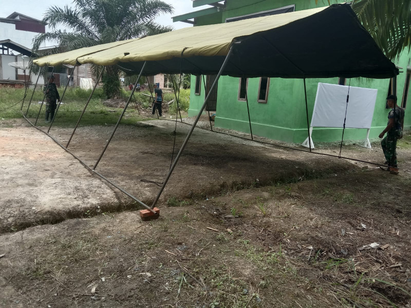 TMMD ke 117, Satgas Mulai Siapkan Sarpras Jelang Kegiatan Penyuluhan Narkoba