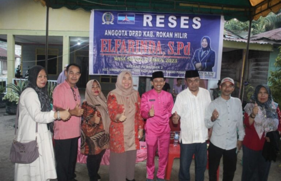 Reses Akhir Tahunan Anggota DPRD Rohil Elfa Rinda Kunjungi Konstituen