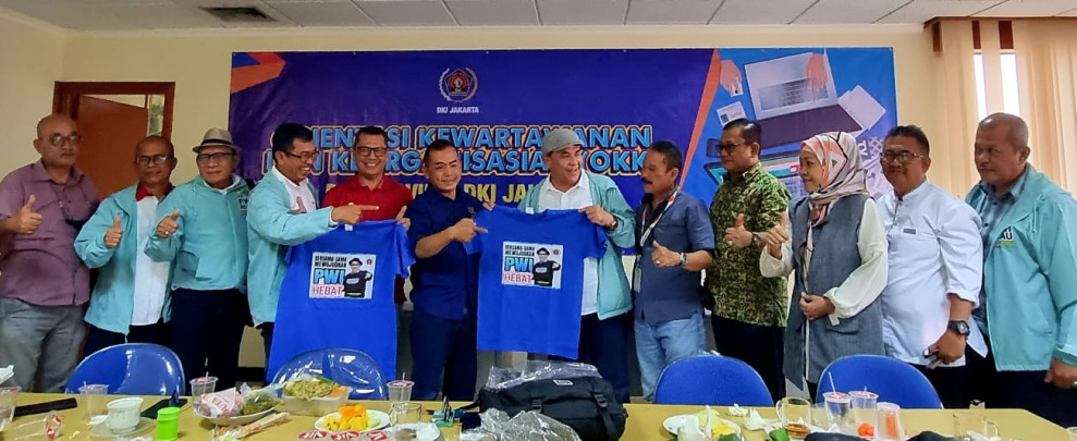 Disambut Antusias, Zulmansyah Sekedang Caketum PWI Pertama Silaturahmi ke PWI DKI