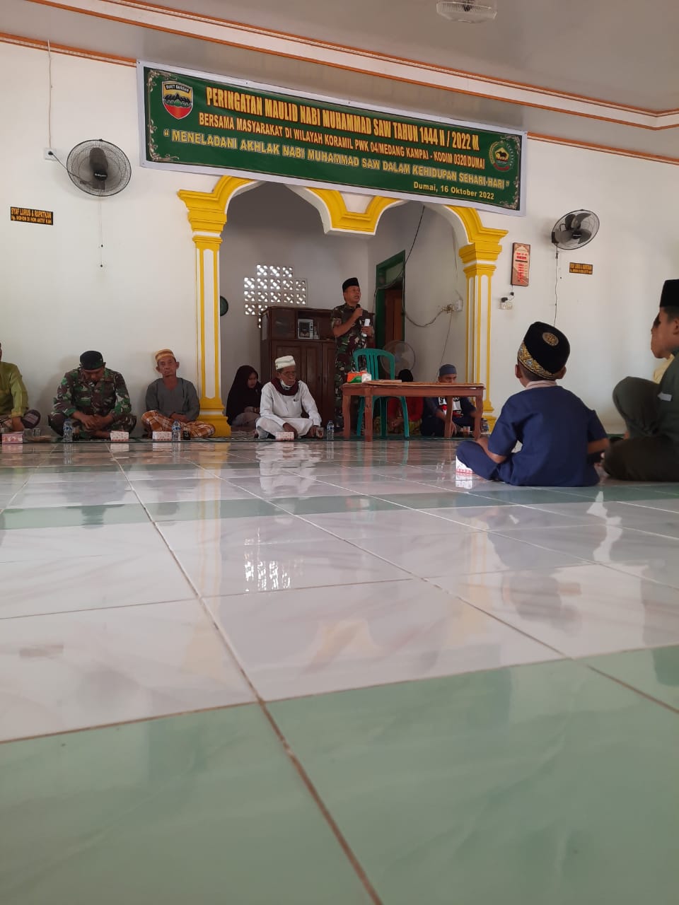 Peringati Maulid Nabi, Koramil PWK 04 Gelar Tausiyah Agama