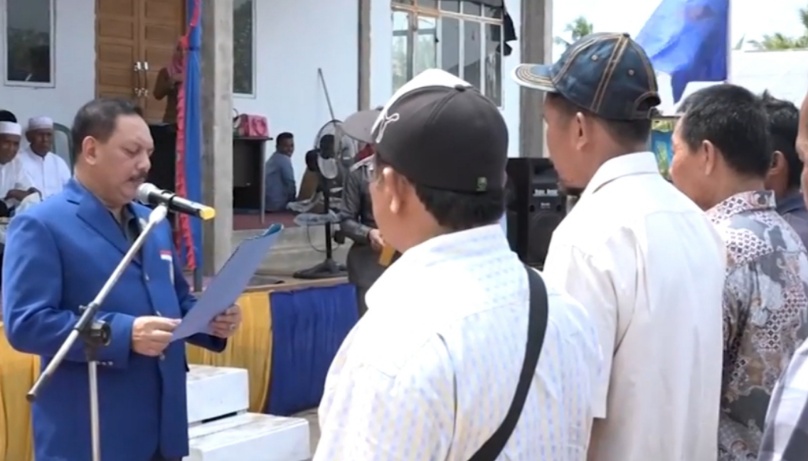 Sekda Inhil Lantik Pengurus Rukun HNSI se-Kecamatan Gaung