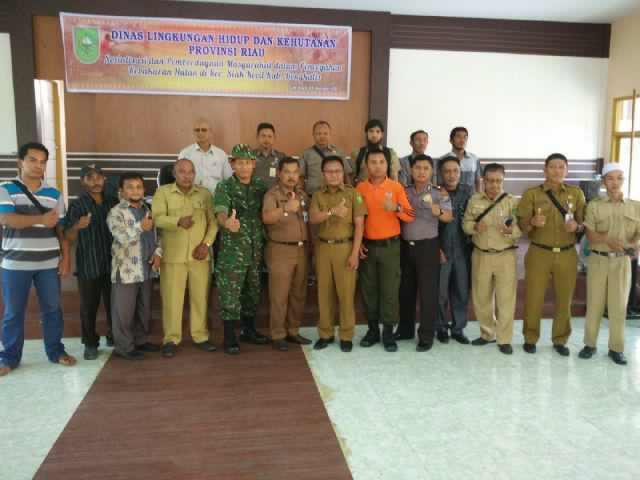 Upika Siak Kecil Gelar Sosialisasi Pencegahan Karlahut