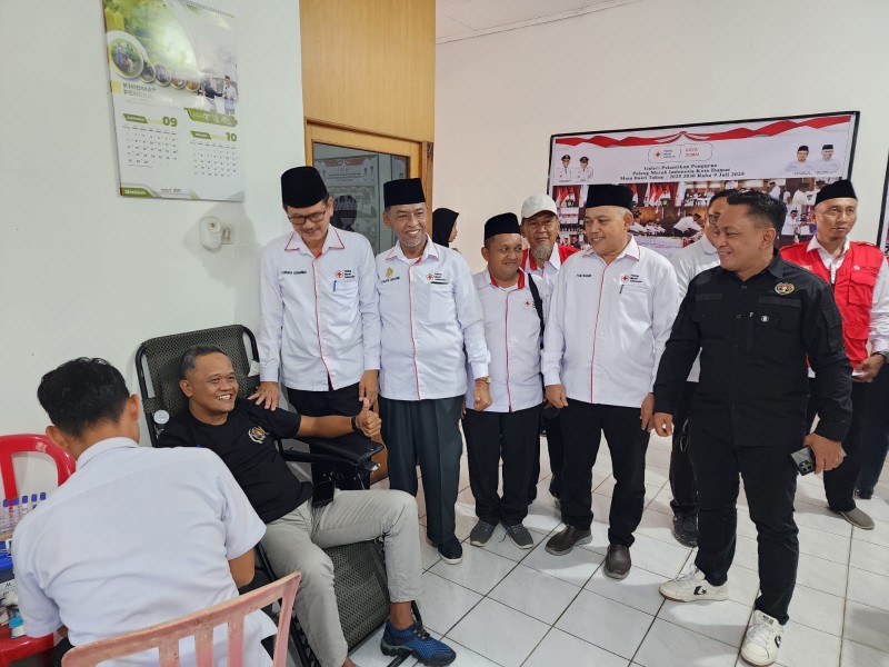 PWI Dumai Ikut Sukseskan Donor Darah dalam Peringatan HUT ke-80 PMI