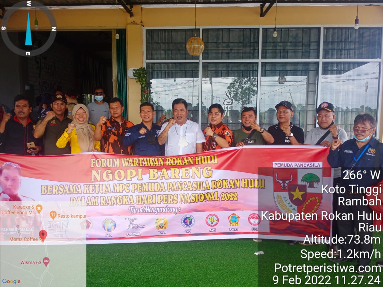 Ketua MPC PP Rohul bersama Pers Rayakan HPN dengan Penuh Kebahagiaan