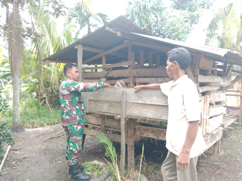 Sertu Mahyudin Gelar Sosialisasi Pencegahan PMK di Kelurahan Purnama