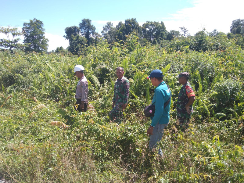 Pelaksanaan Patroli Gabungan Untuk Mencegah Karhutla Oleh Babinsa Koramil 06 Merbau