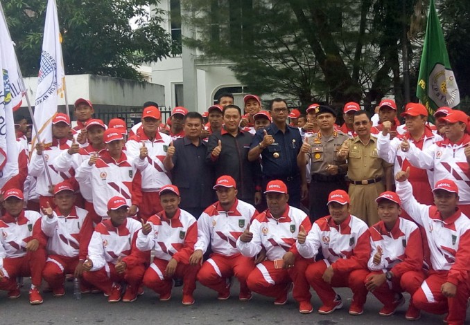 Bupati Rohil Lepaskan Kontingen untuk Porprov IX Riau