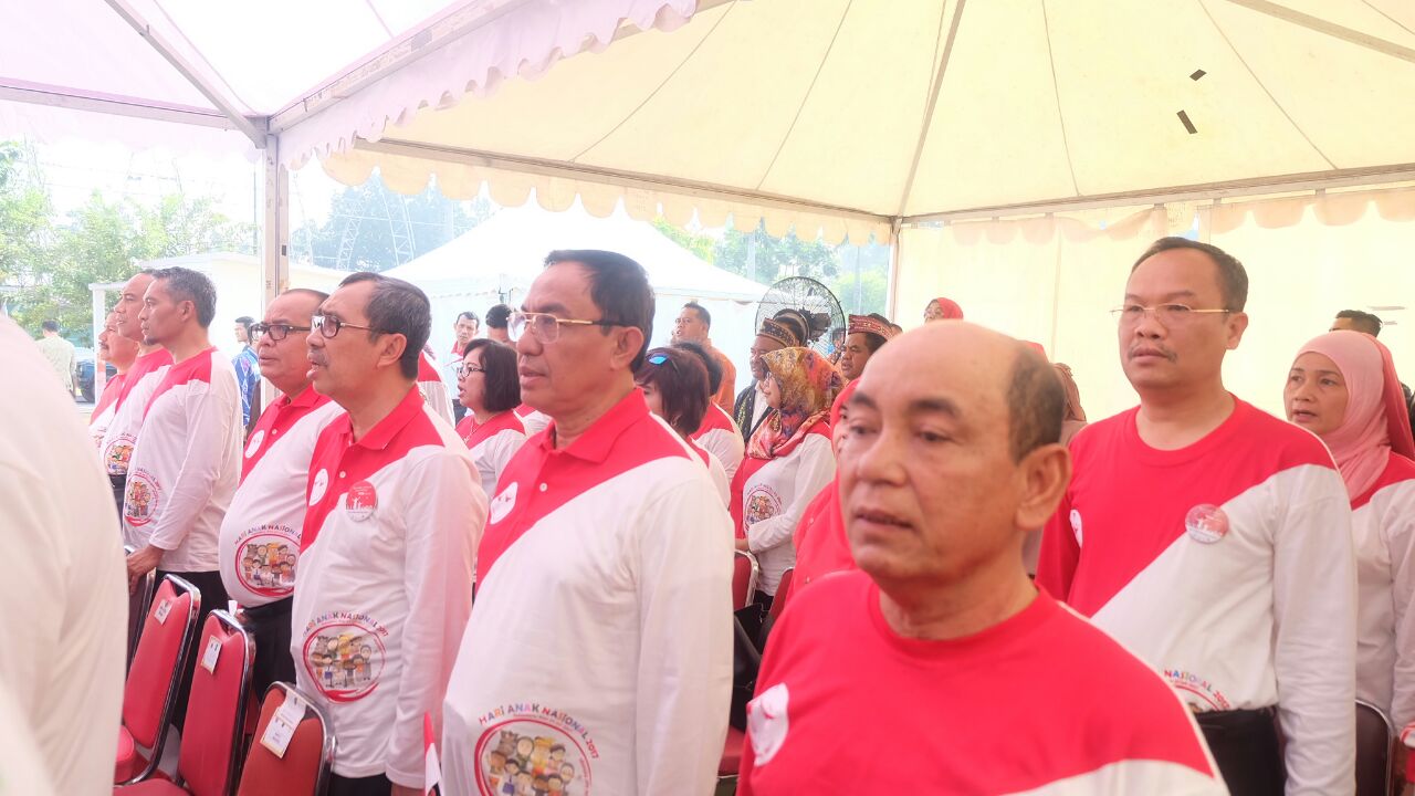 Puncak Peringatan Hari Anak Nasional 2017, Bupati Inhil Imbau Orang Tua Awasi Anak Gunakan Medsos